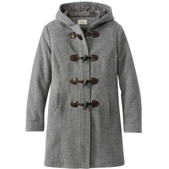 L.L. Bean Classic Lambswool Duffel Coat - Picture 1 of 6